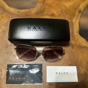 Ralph Ralph Lauren Silver Sunglasses with Black Case